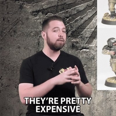 Man Says They're Pretty Expensive In Front Of Soldier Statue GIF
