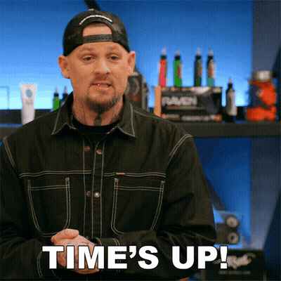 Man Says Time's Up GIF