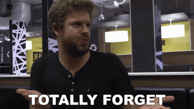 Man Says Totally Forget In Restaurant GIF
