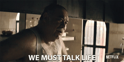 Man Says We Must Talk Life Netflix Logo GIF