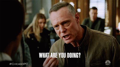 Man Says What Are You Doing TV Show Scene GIF