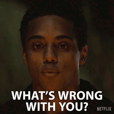 Man Says What's Wrong With You In Netflix Ad GIF