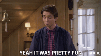 Man Says Yeah It Was Pretty Fun In Front Of Door GIF