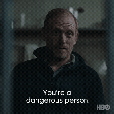 Man Says You're A Dangerous Person In HBO Ad GIF