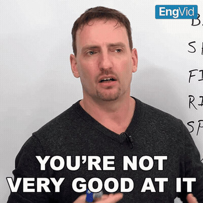 Man Says You're Not Very Good At It In Front Of Whiteboard GIF