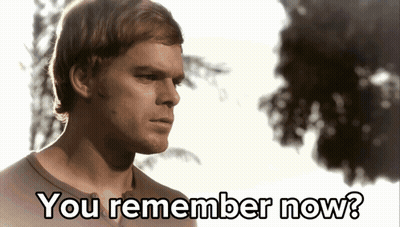 Man Says You Remember Now In Front Of Trees GIF