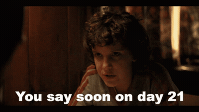 Man Says You Say Soon On Day 205 GIF