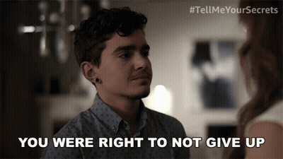 Man Says You Were Right to Not Give Up to Woman