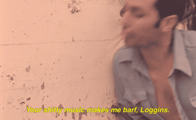 Man Says Your Shitty Music Makes Me Barf GIF