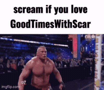 Man Scream If You Love Good Times With Scar GIF