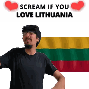 Man Scream If You Love Lithuania Sticker