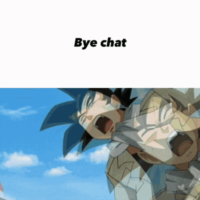 Man Screaming Bye Chat GIF