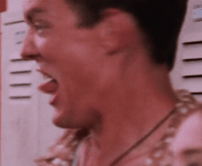 Man Screaming Close Up GIF