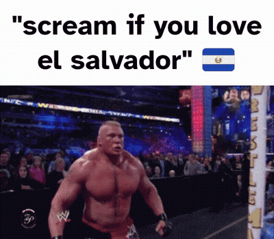 Man Screaming If You Love El Salvador GIF