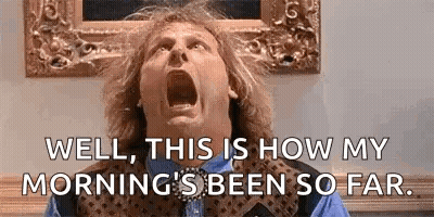 Man Screaming In Front Of Painting And Picture GIF