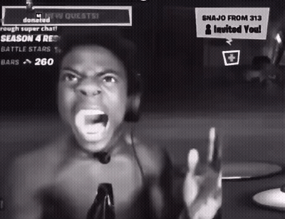 Man Screaming In Front Of Snajo 313 Screen GIF