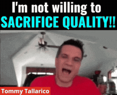 Man Screaming In Front Of Tommy Tallarico Sign GIF