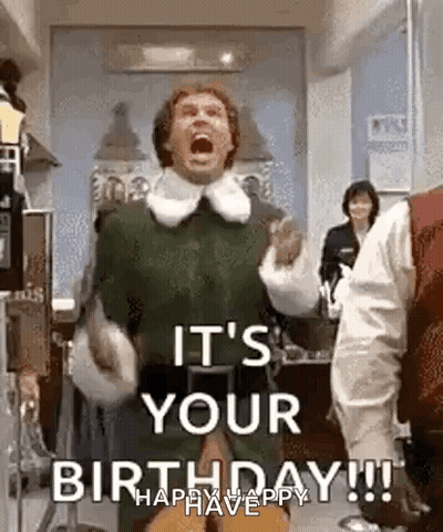 Man Screaming Its Your Birthday In Hospital Room GIF