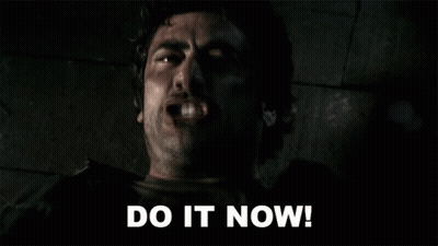 Man Screaming Saying Do It Now GIF