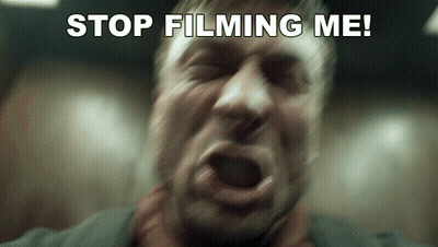 Man Screaming Stop Filming Me GIF