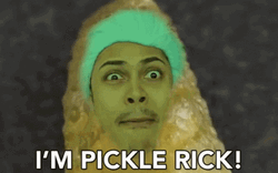 Man Screams I'm Pickle Rick GIF