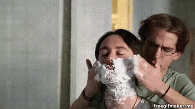 Man Shaving Another Man's Face With Shaving Cream GIF