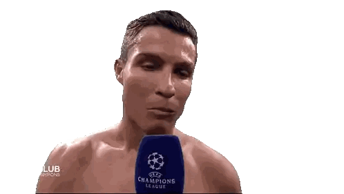 Man Shirtless Talking Into Microphone Le Club De La Champions Sticker
