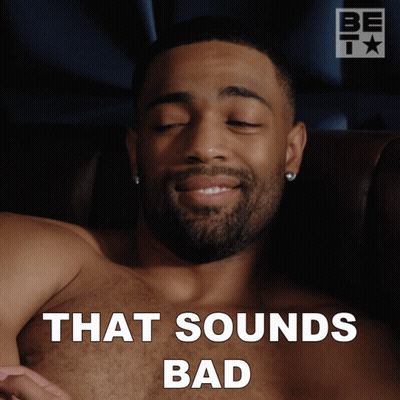 Man Shirtless With Eyes Closed And Words That Sounds Bad GIF