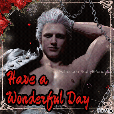 Man Shirtless With Have A Wonderful Day GIF