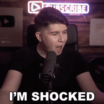 Man Shocked With Microphone GIF