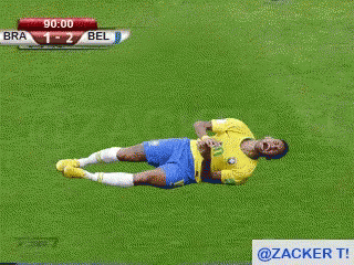 Man Shouting At Soccer Scoreboard Bra 1-2 Bel GIF