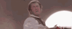 Man Shouts Rasing Flag The Patriot GIF