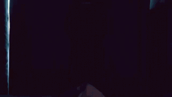 Man Shrugging After Opening Curtain GIF