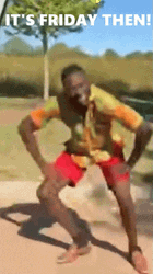 Man Silly Funny Dance Its Friday Meme  GIF