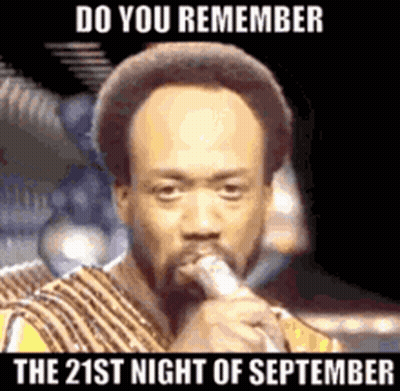 Man Singing Do You Remember The 21St Night Of September GIF