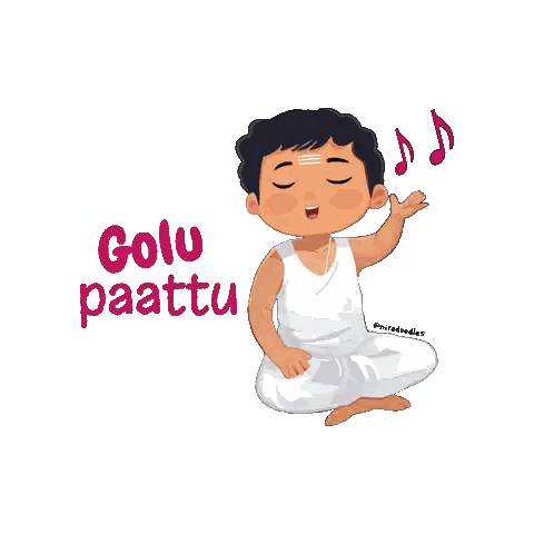Man Singing Golo Paattu Sticker