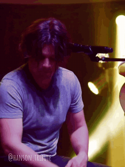 Man Singing Hanson Tribute GIF
