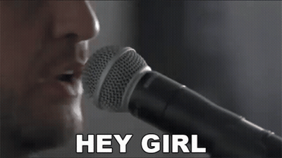 Man Singing Hey Girl GIF