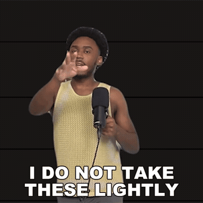 Man Singing I Do Not Take These Lightly GIF