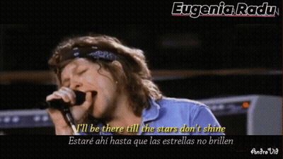 Man Singing I'll Be There Till The Stars Don't Shine GIF