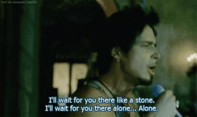 Man Singing I'll Wait For You There Like A Stone GIF