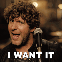 Man Singing I Want It Now GIF
