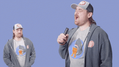 Man Singing I Will Always Love You Into Mic GIF