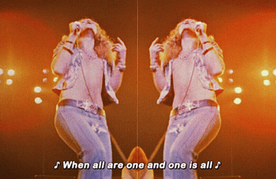 Man Singing Into Mic When All Are One And One Is All GIF