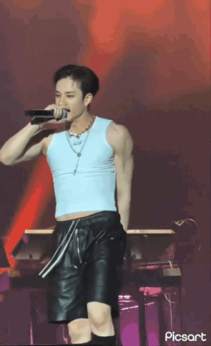 Man Singing Into Microphone GIF