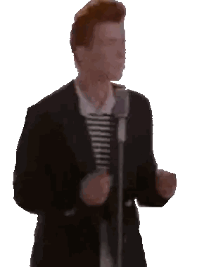 Man Singing Into Microphone Sticker