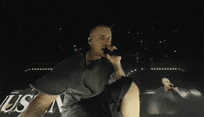 Man Singing Into Microphone GIF