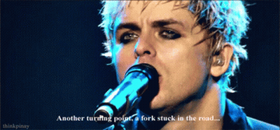 Man Singing Into Microphone Another Turning Point A Fork Stuck In The Road GIF