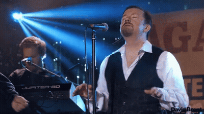 Man Singing Into Microphone At Jupiter-Go Keyboard GIF