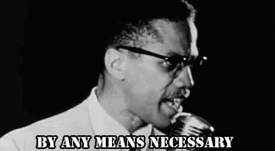 Man Singing Into Microphone By Any Means Necessary GIF